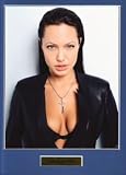 ANGELINA JOLIE  HIGH QUALITY MOUNTED PHOTO PRINT