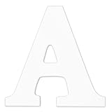8-Inch Wall Hanging Wood Letter A White