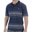 Dunlop Stripe Polo Navy Small