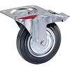 4 St�ck Transportrollen lenkbar 125mm Gummibereifung Lenk / FS