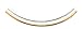 14k 4mm Reversible White & Yellow Domed Omega Necklace