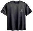 Harley-Davidson&reg; Men's Short Sleeve Black on Black Skull Tee. Embroidered graphics. 99045-09VM