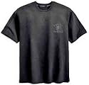 Harley-Davidson&reg; Men's Short Sleeve Black on Black Skull Tee. Embroidered graphics. 99045-09VM