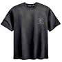 Harley-Davidson� Men's Short Sleeve Black on Black Skull Tee. Embroidered graphics. 99045-09VM