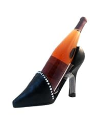Buy Black with Studs High Heel Bottle Holder