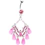 Pink Sea Plethora Chandelier Belly Ring