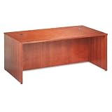 Basyx BSXBW21XX Veneer Desk Shell with Beaded Edge Detail