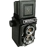 Seagull GC-105 Medium Format Twin Lens Reflex (TLR) Camera with Built-in 75mm f/3.5 3 Element Lens