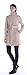 CHAREX Womens Winter Woolen Trench Coat with Belt Stand Collar Outwear Overcoat