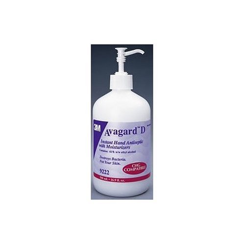 3mTM AvagardTM D Instant Hand Antiseptic with Moisturizers, 500 Ml Pump (16.9 Oz), Case of 12