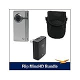 Flip MinoHD Video Camera - Brushed Metal, 8 GB, 2 Hours (2nd Generation) Bu ....