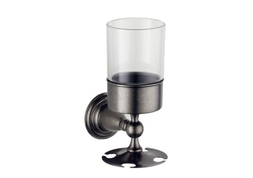 Delta 75056-PT Victorian Wall-Mounted Toothbrush Holder/Tumbler, Pewter