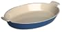 14 Inch Oval Au Gratin - Blue