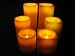 Flameless Wax Candles; 3, 4, and 6 Inch Round and Square Pillar LED Candles, set of 6