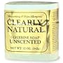 Clearly Natural Glycerine Soap, Unscented, 4 Ounce Bars (3 Bars)