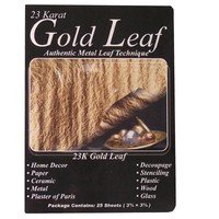 Mona Lisa 23 Karat Pure Gold Metal Leaf/25 Pk