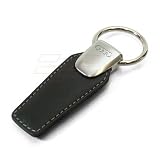 Audi Ring Black Leather Key Holder