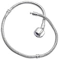 Bracelet for Pandora Beads and charms by GlitZ JewelZ &copy; - Silver plated - available in many sizes 18 to 22 cms
