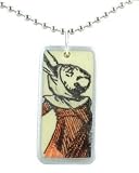 3 Sisters White Rabbit Domino Necklace