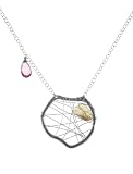 Nashelle Designs Decadent Drop Dead Cluster Necklace, Color Silver