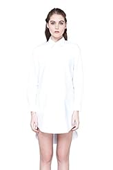 Long Sleeves Acrylic/Cotton  Shirt  Dress
