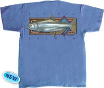 Flying Fisherman Native Angler Collection King Salmon Short Sleeve Tee Shirt T1591 X-Large