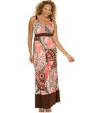 Baby Phat - Baby Phat Plus Size Printed Sleeveless Maxi Dress with O-Ring Straps