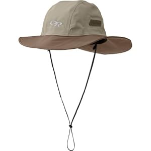 Outdoor Research Seattle Sombrero Rain Hat, Khaki/Java, Medium
