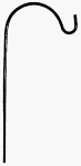 Midwest Air Tech #843211A 88ANT Single Sheph Hook
