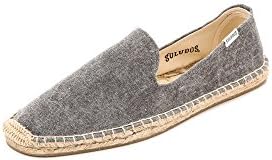 Soludos Men's Washed Canvas Smoking Slippers, Dark Grey, 10 D(M) US