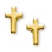 Jewelry : 14K Gold Filled Cross Pierced Earrings
