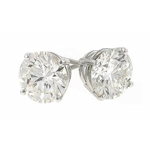 6.45cttw Round Diamond Stud Earrings EGL F-G/si2