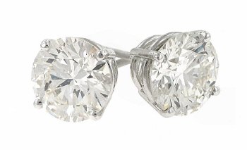 7.00cttw Round Diamond Stud Earrings EGL H/si1