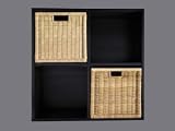 Mix and Match Open Unit with Baskets- Black