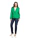 Calvin Klein Women's Buttoned Color Jacket, Emerald, 14W