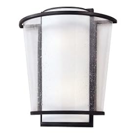 Bennington Wall Sconce in Forged Bronze Size: Large, Bulb Type: Fluorescent