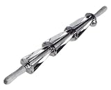 Croissant Cutter - 3 Section - Stainless Steel with Wood Handles - Cuts: 4' x 6'