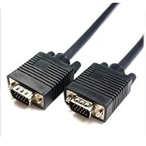 VGA Monitor Replacement SVGA M-M 15 pin Cable Black 2 m