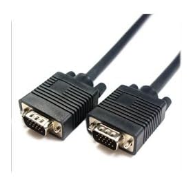 VGA Monitor Replacement SVGA M-M 15 pin Cable Black 1.8m