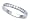 0.25 cts Round Diamonds Band in 18k White Gold Size 5 LIFETIME WARRANTEE