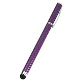 iKross Capacitive Stylus with Ball Pen (Purple) for iPad 2, new iPad, Kindle Fire, iPhone 4S 4 3GS, iPod Touch, Motorola Xoom, Xyboard, Droid, Samsung Galaxy, Asus Eee Pad Transformer, Acer Iconia, ViewSonic gTablet, Toshiba Thrive, Superpad, HP Touchpad, Blackberry Playbook & Other tablets - Retail Packaging