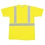 CSS Class II Safety Shirt with 2in. AIREX Reflective Stripes, Lime/Yellow, Large