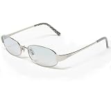 Coach Sunglasses S507 Elise Silver Frame with Blue Flash Mirror Gradient Lenses