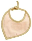 Organic Cotton Leaf Shaped Bib Rose Tan (Size=One size)