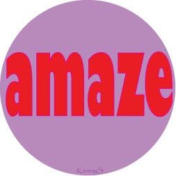 Amaze Ellipse Auto Glass Sticker