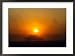 An American Humvee Drives Through the Desert at Sunset Near the Iraqi Border Framed Photographic Poster Print, 29x21