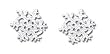 Solid Sterling Silver Snowflake Earrings