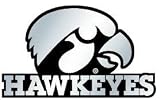 Iowa Hawkeyes Silver Auto Emblem