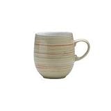 Denby Caramel Stripes Large Curve Mugs, Set of 4