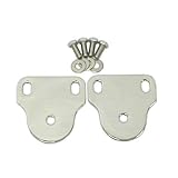 Omix-Ada 11127.01 Interior Windshield Bracket Pair Stainless Steel for Jeep